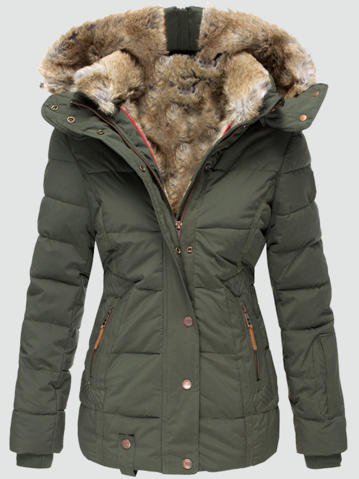 Penelope - Warm Winter Coat with Fur Lining