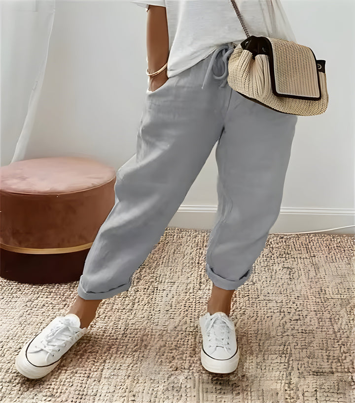 Lina | Chic breathable linen trousers