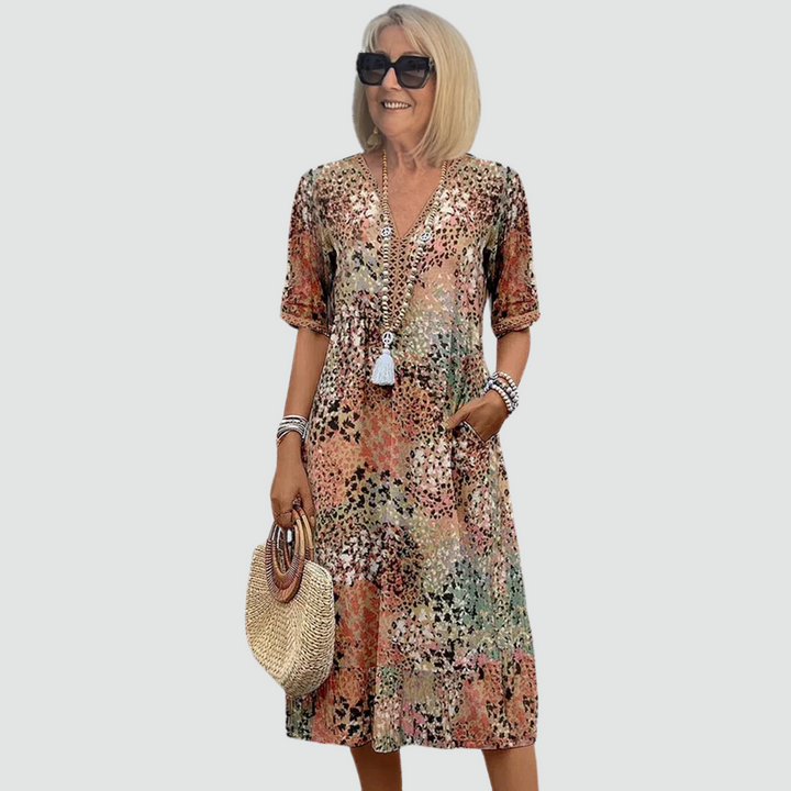 Layla - Vibrant Midi Dress