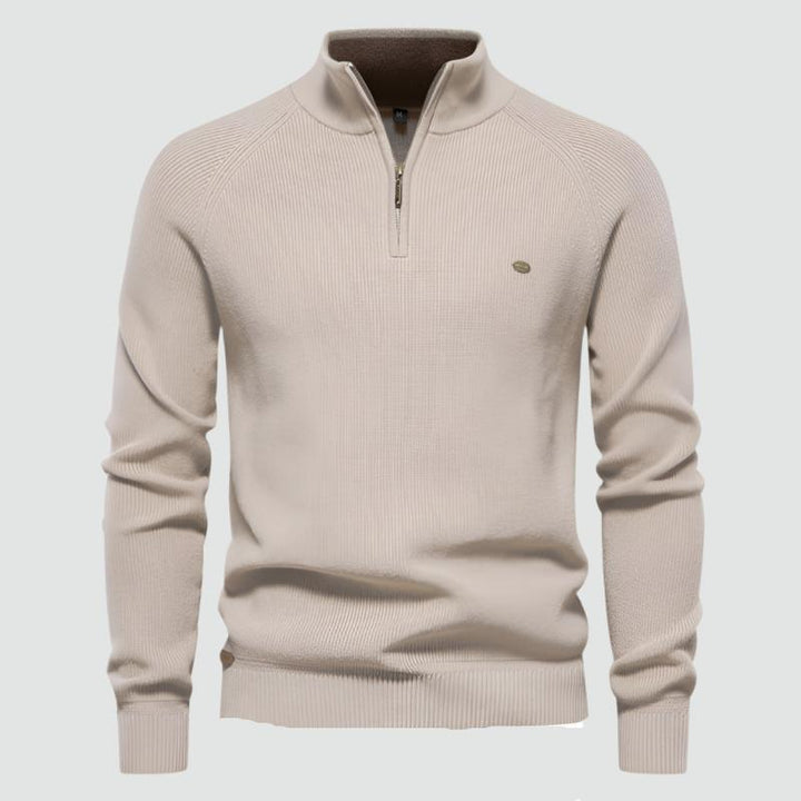 Lucio - Warm Zipper Knit Sweater