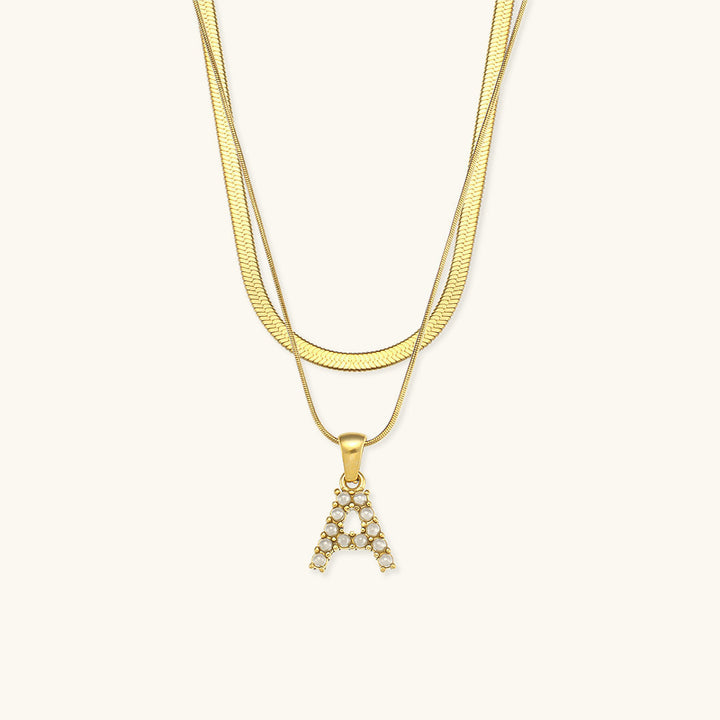 Fiona™ | Two-in-one necklace with initial