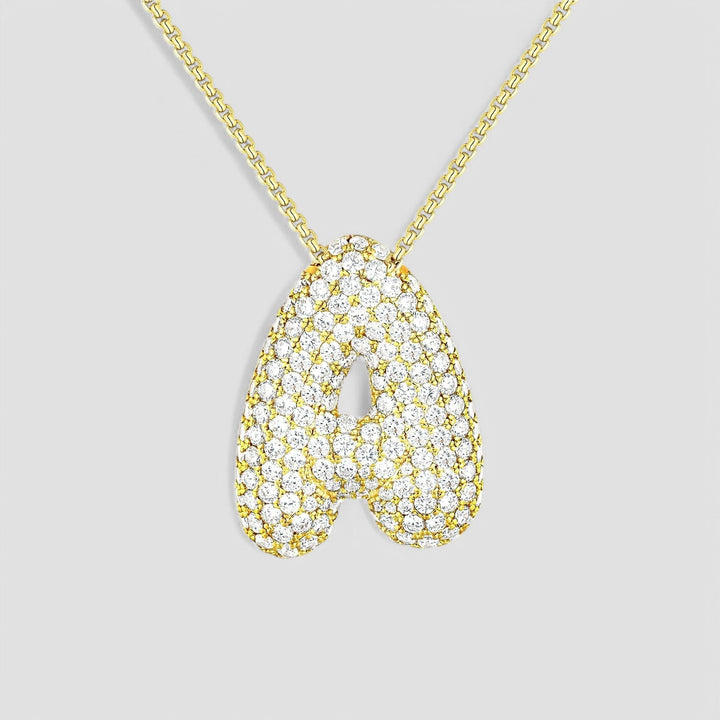 Bubble™ | Necklace with Diamonds and Initials