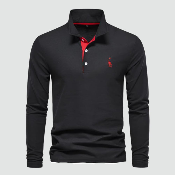 Reynan - Classic Long-Sleeve Polo Shirt