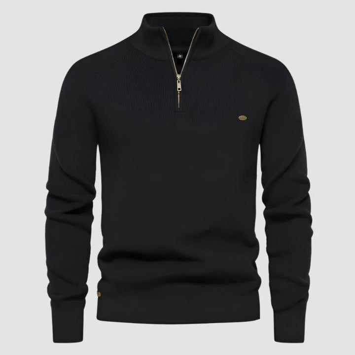 Lucio - Warm Zipper Knit Sweater