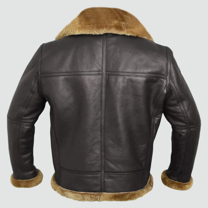 Lino - Vintage Vegan Leather Bomber Jacket