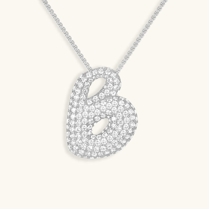 Bubble™ | Necklace with Diamonds and Initials