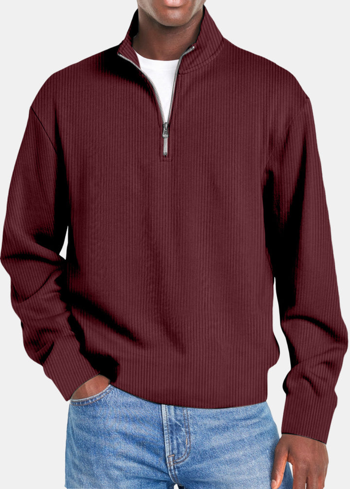 Finley - Long Sleeve Zip-Up Casual Top