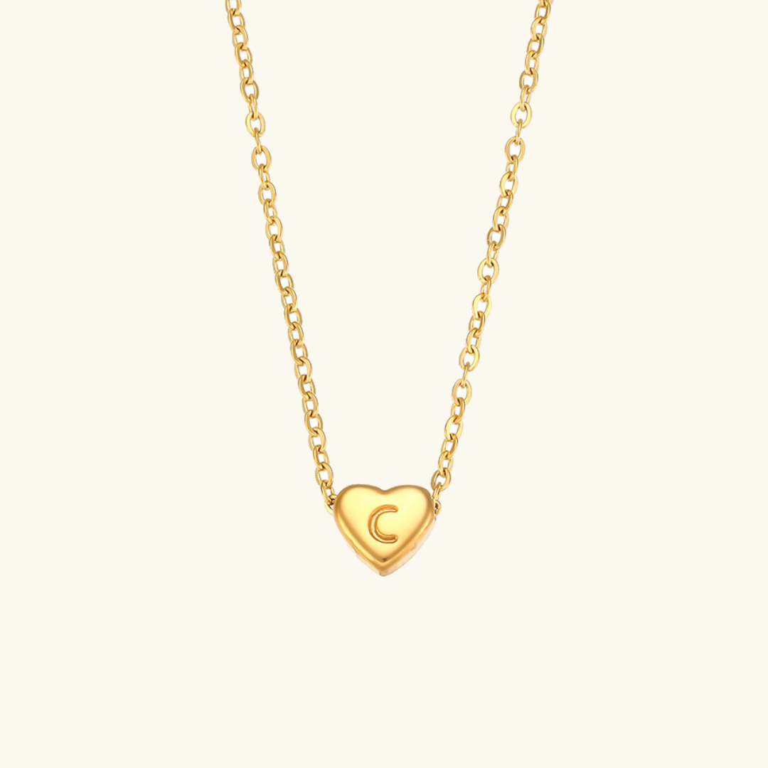 Hart™ | Heart Pendant Necklace with Initial