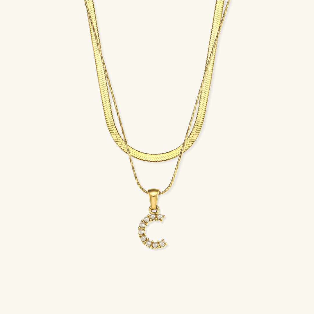 Fiona™ | Two-in-one necklace with initial