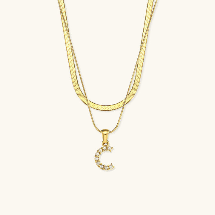 Fiona™ | Two-in-one necklace with initial