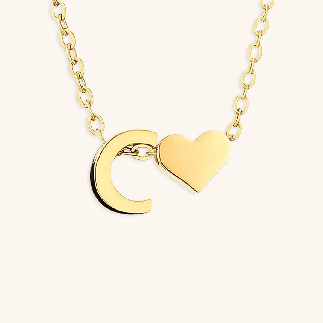 Ria™ | Heart and Initial Necklace