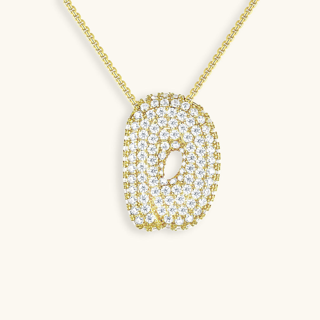 Bubble™ | Necklace with Diamonds and Initials