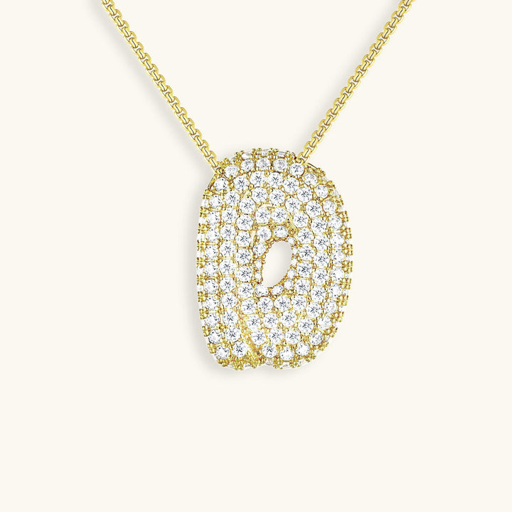 Bubble™ | Necklace with Diamonds and Initials