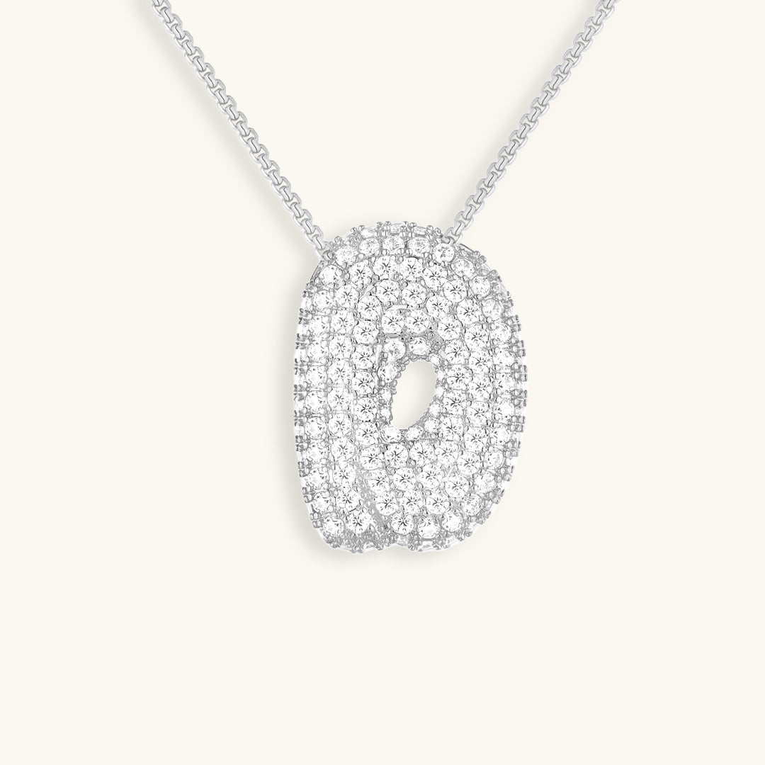 Bubble™ | Necklace with Diamonds and Initials
