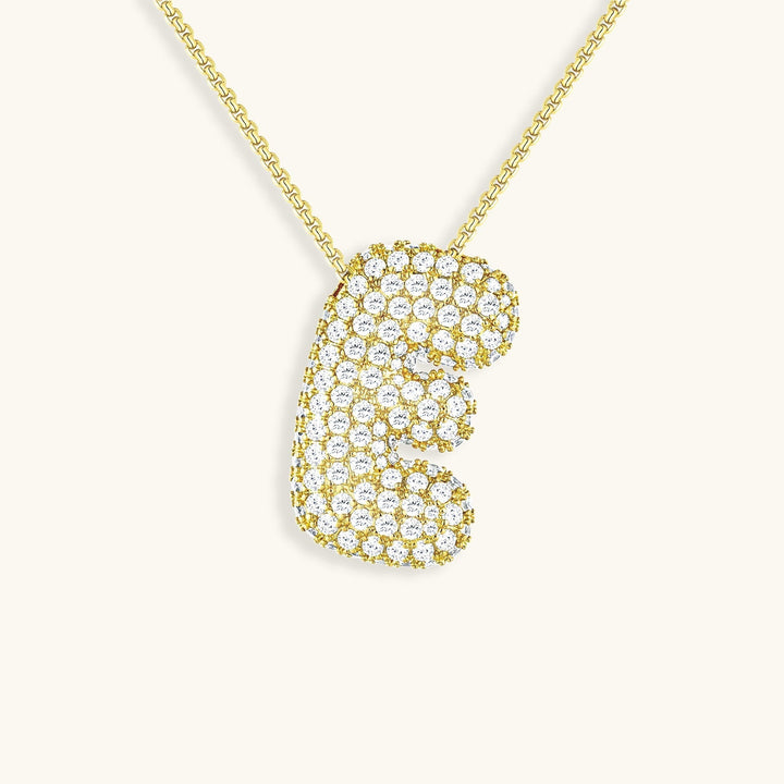Bubble™ | Necklace with Diamonds and Initials