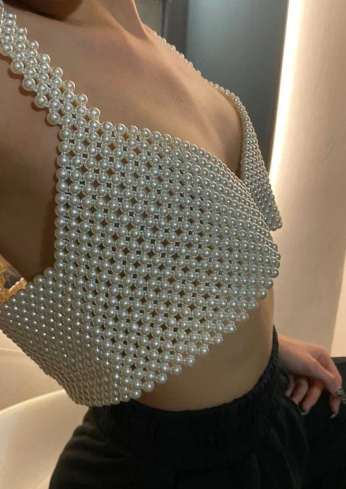 Diantha | Ivory Gem Bralette