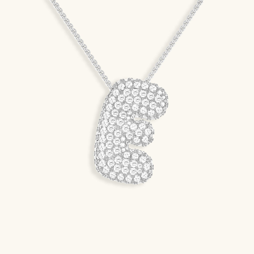 Bubble™ | Necklace with Diamonds and Initials