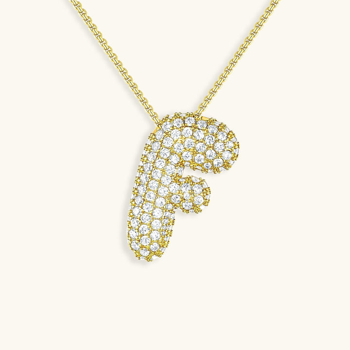 Bubble™ | Necklace with Diamonds and Initials