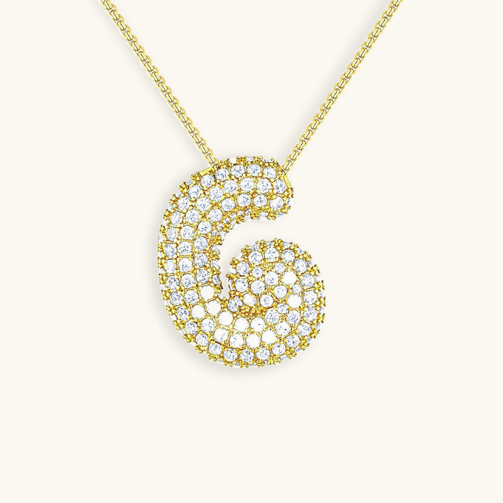 Bubble™ | Necklace with Diamonds and Initials