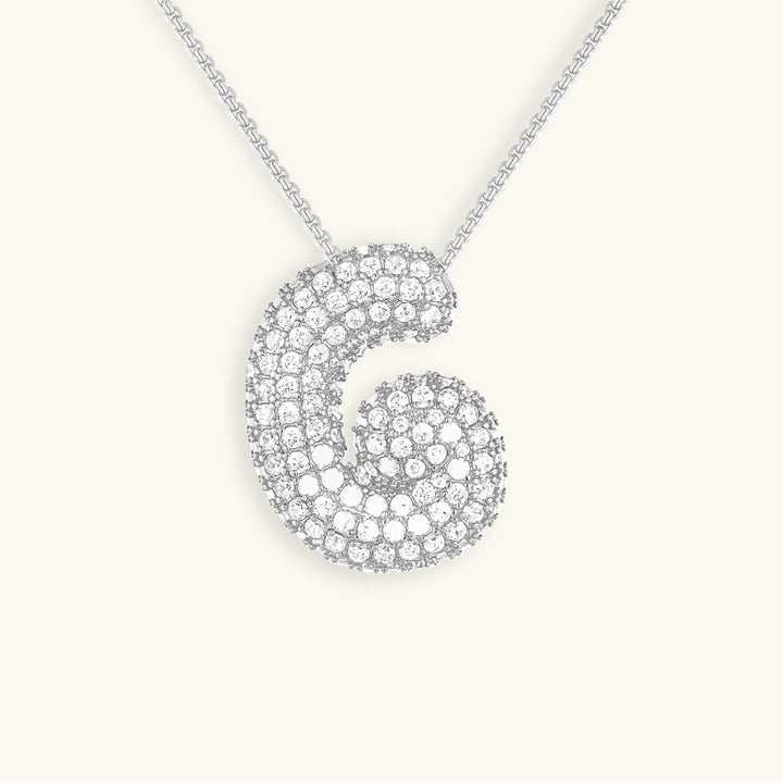 Bubble™ | Necklace with Diamonds and Initials