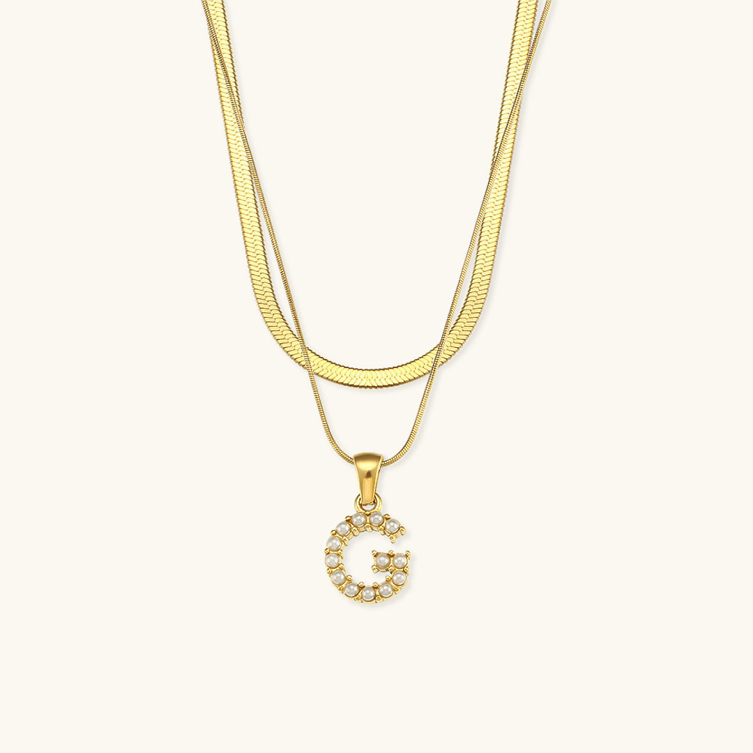 Fiona™ | Two-in-one necklace with initial