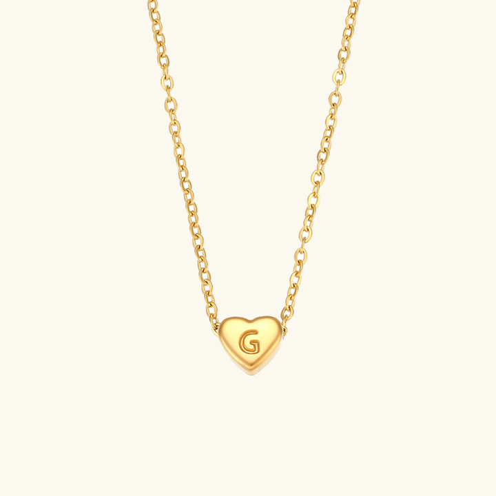 Hart™ | Heart Pendant Necklace with Initial