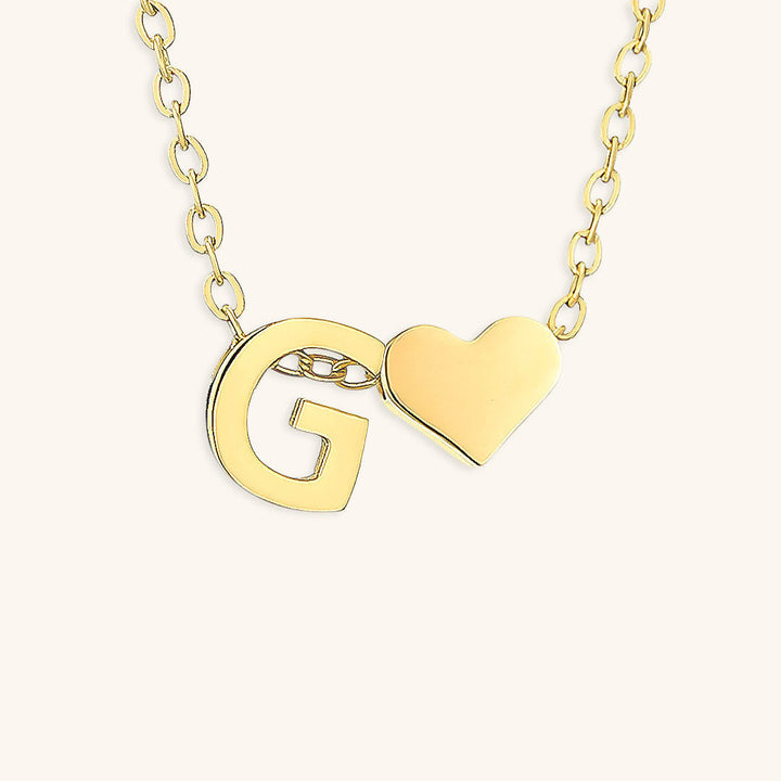 Ria™ | Heart and Initial Necklace