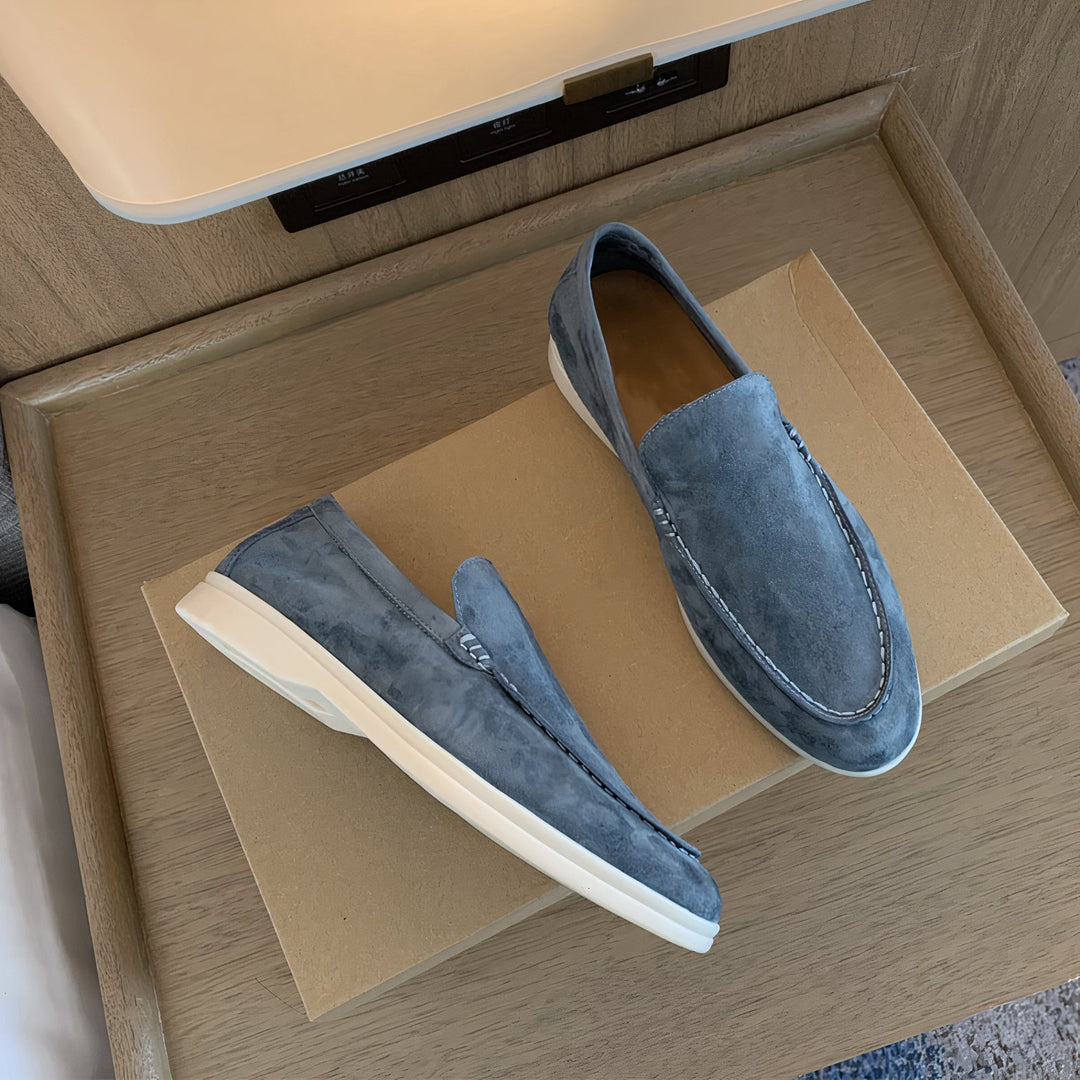 Lonny - Minimal Suede Loafers