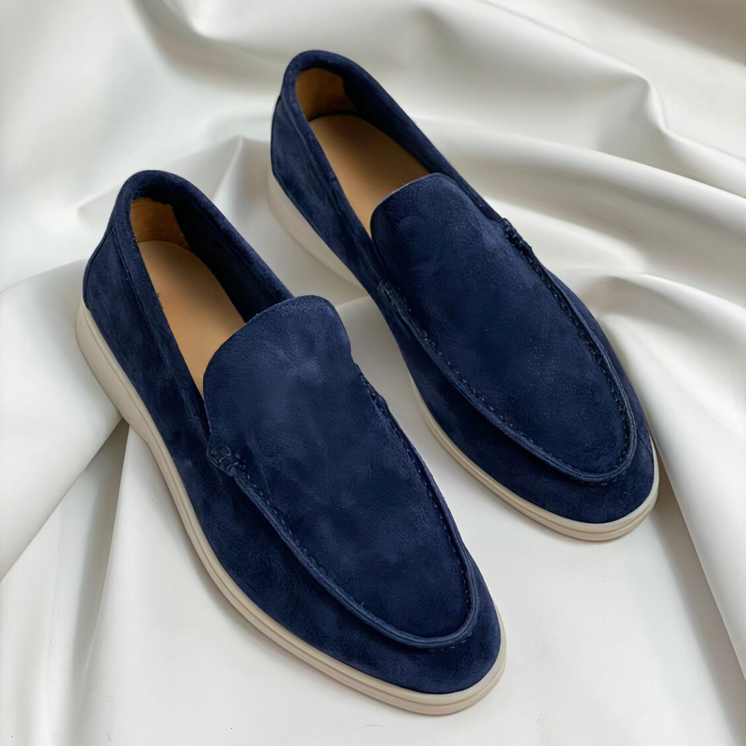 Lonny - Minimal Suede Loafers