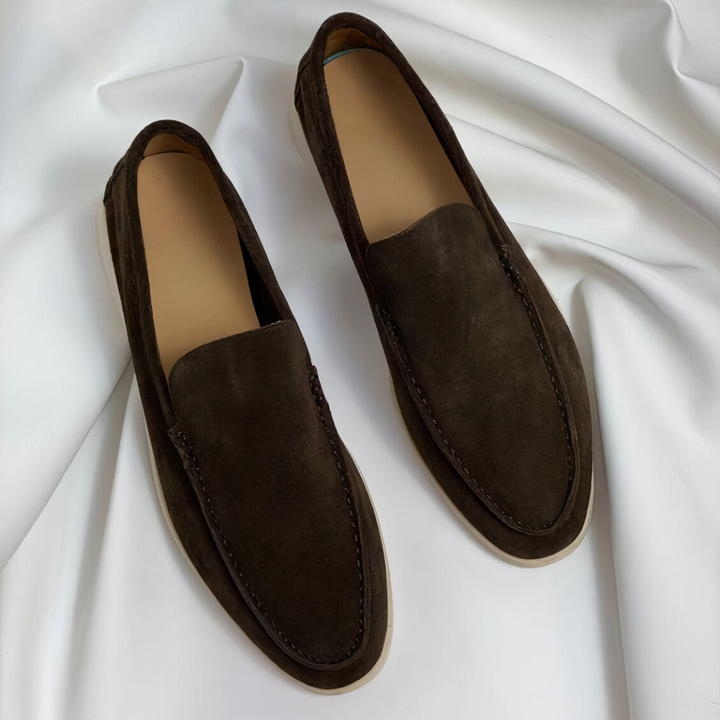 Lonny - Minimal Suede Loafers