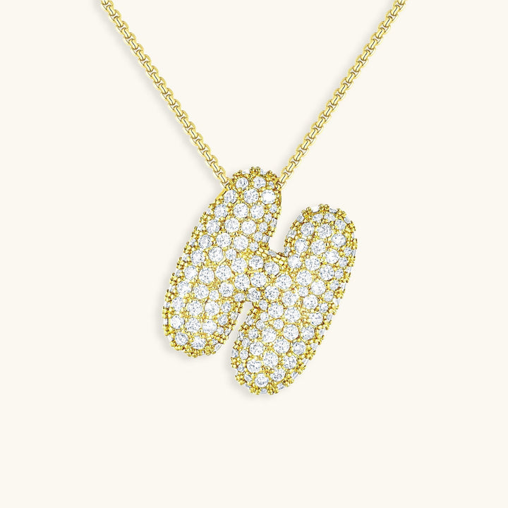 Bubble™ | Necklace with Diamonds and Initials