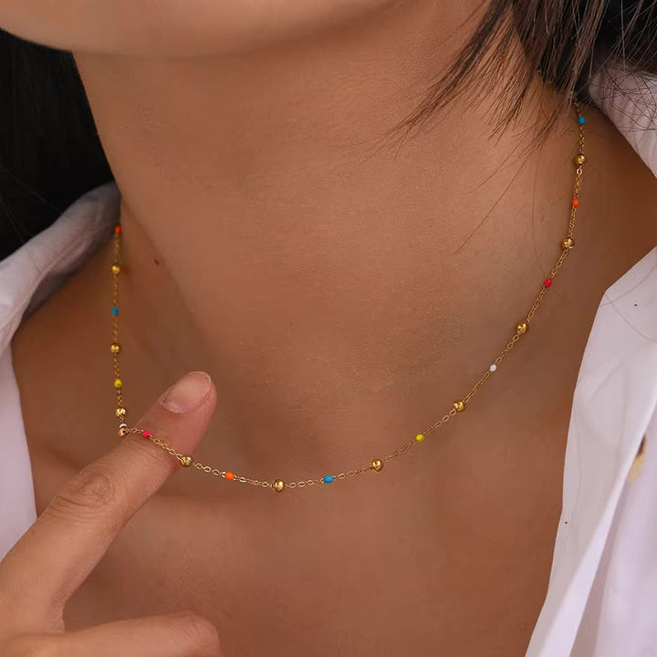 Amphitrite™ | Gold Necklace with Beads