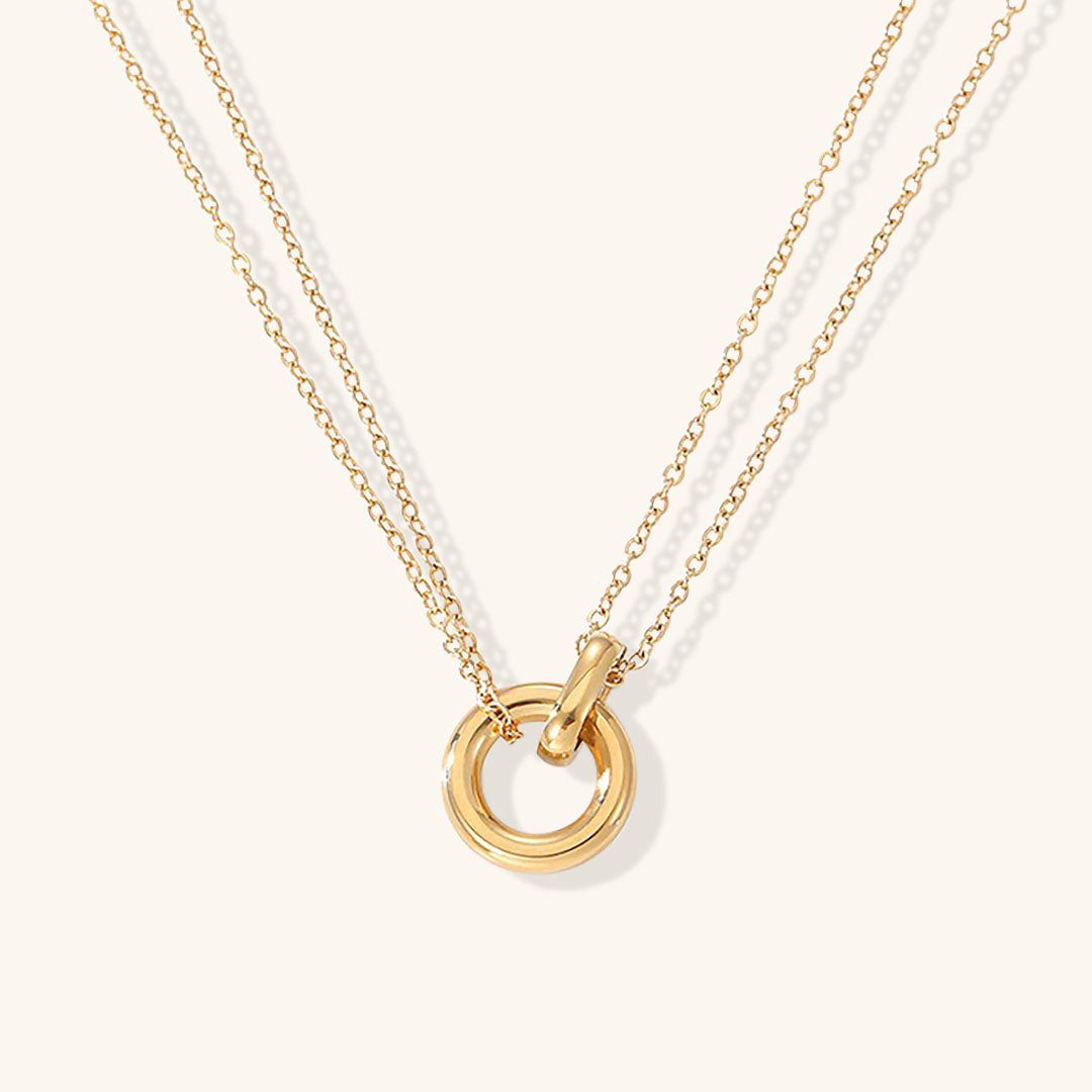 Rose™ | Gold Necklace with Ring