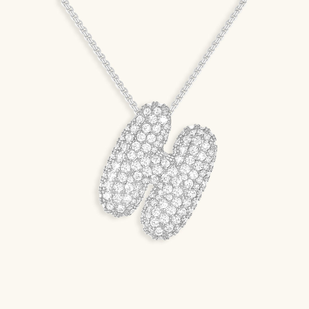 Bubble™ | Necklace with Diamonds and Initials