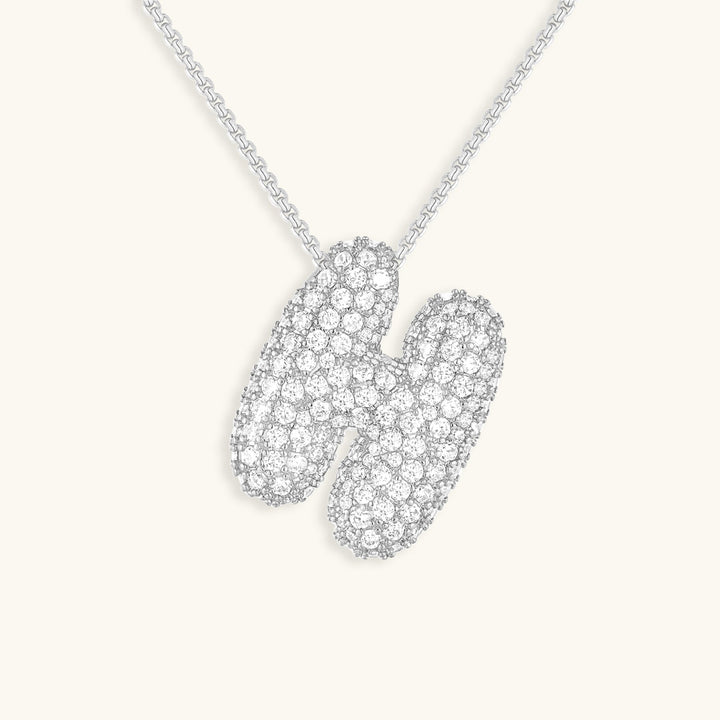 Bubble™ | Necklace with Diamonds and Initials