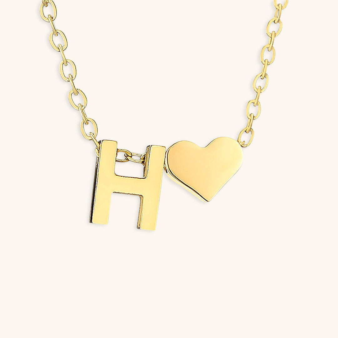 Ria™ | Heart and Initial Necklace