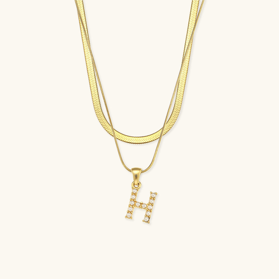 Fiona™ | Two-in-one necklace with initial