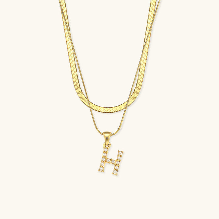 Fiona™ | Two-in-one necklace with initial