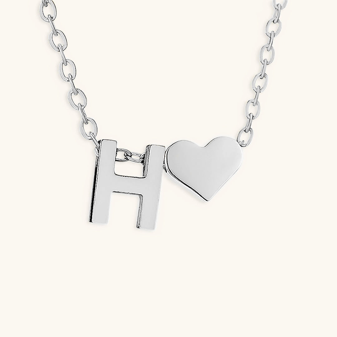 Ria™ | Heart and Initial Necklace