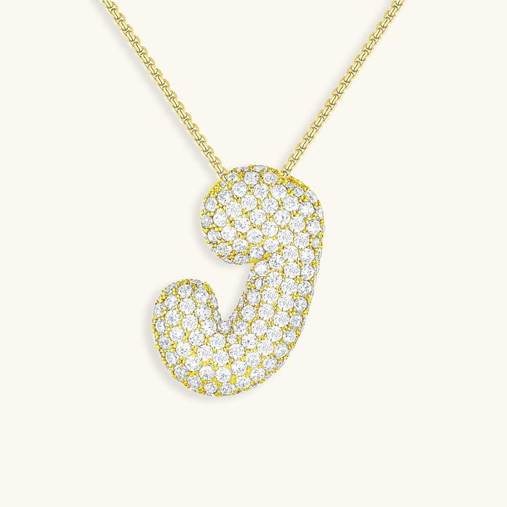 Bubble™ | Necklace with Diamonds and Initials