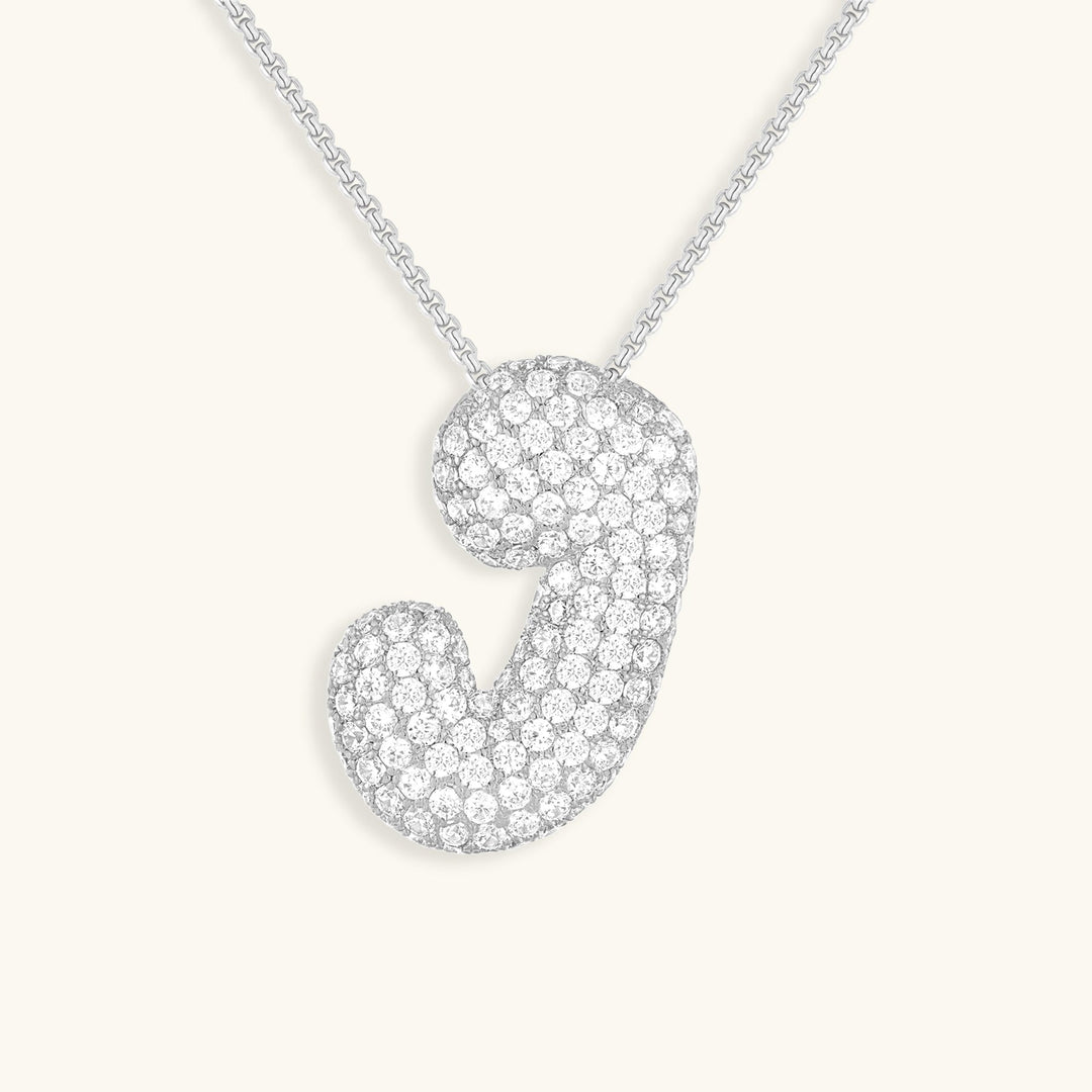 Bubble™ | Necklace with Diamonds and Initials