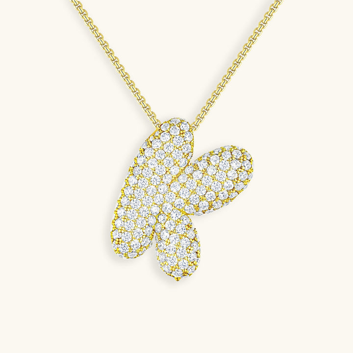 Bubble™ | Necklace with Diamonds and Initials