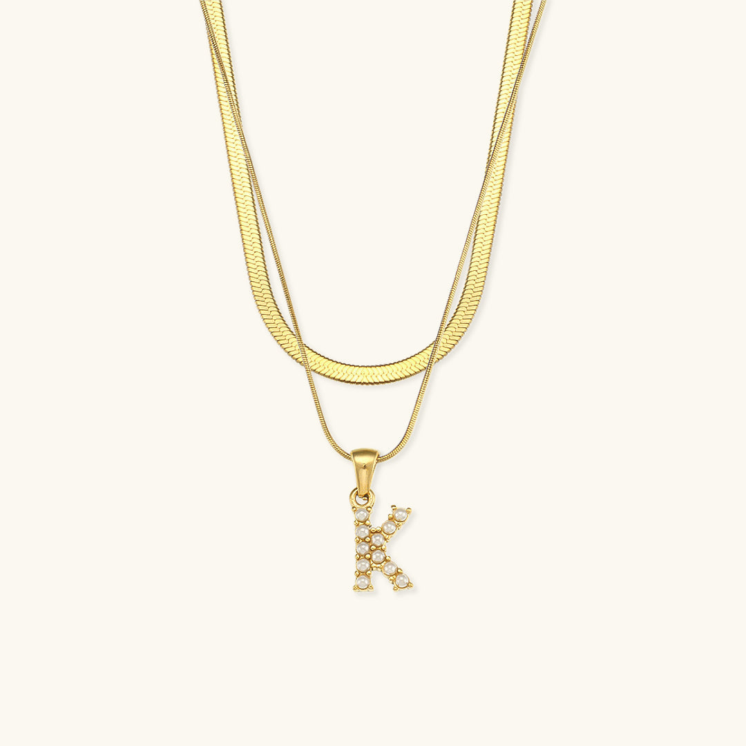 Fiona™ | Two-in-one necklace with initial