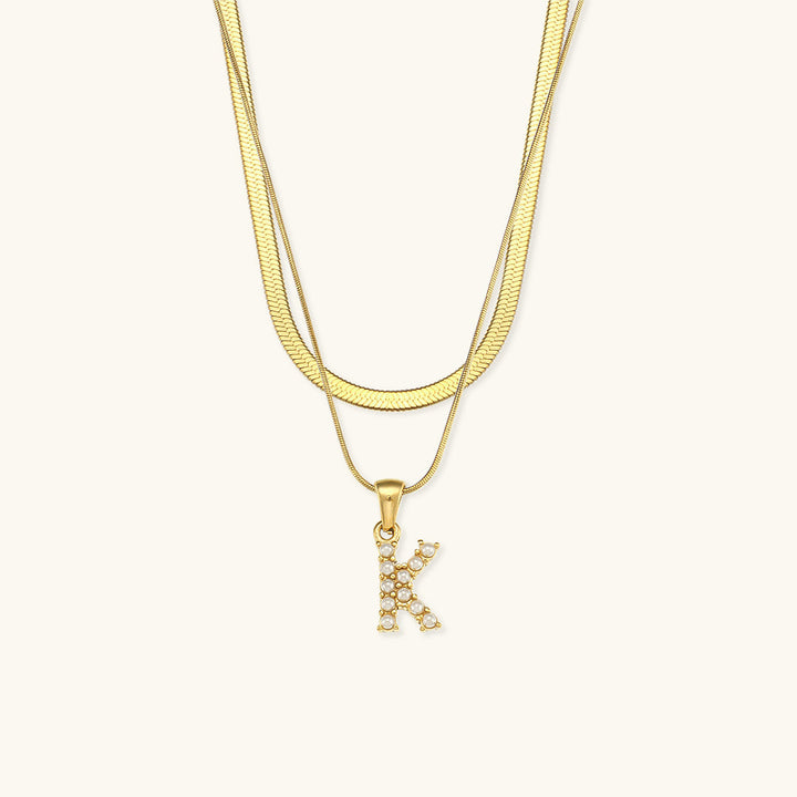 Fiona™ | Two-in-one necklace with initial