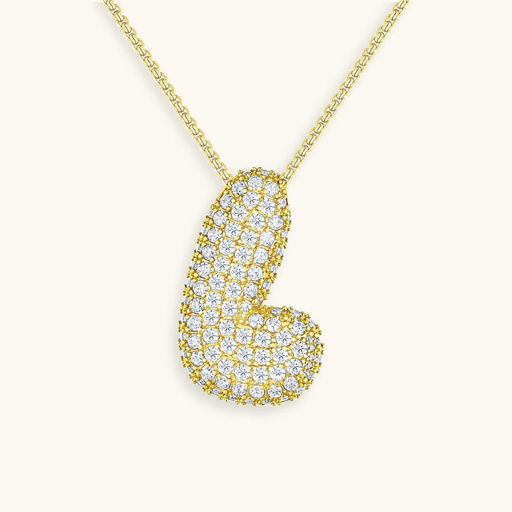 Bubble™ | Necklace with Diamonds and Initials