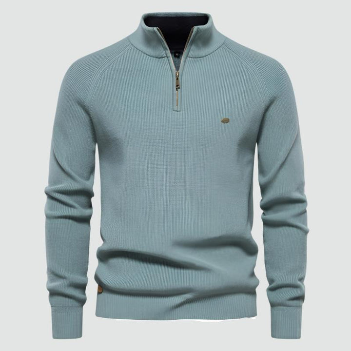 Lucio - Warm Zipper Knit Sweater
