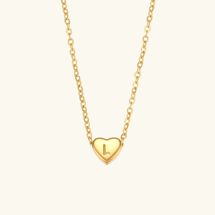 Hart™ | Heart Pendant Necklace with Initial