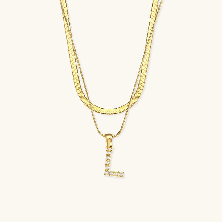Fiona™ | Two-in-one necklace with initial