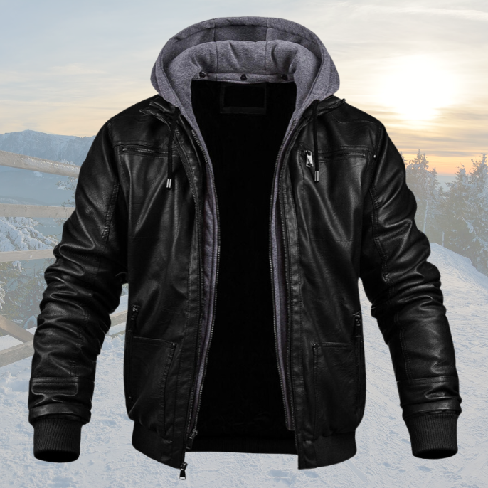 David - Leather Winter Jacket