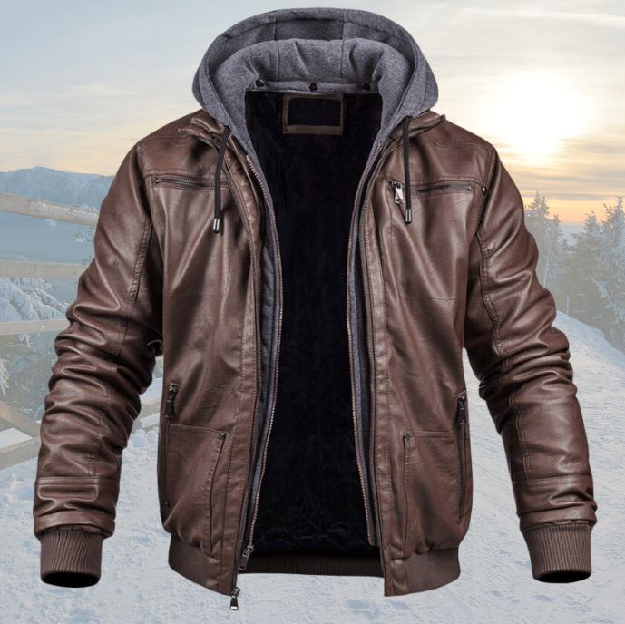 David - Leather Winter Jacket
